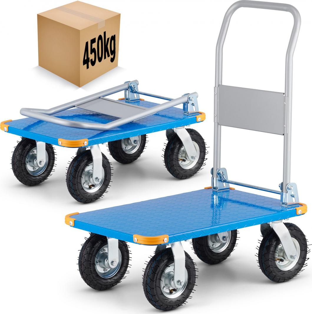 Higher Wózek platformowy transportowy magazynowy 450kg 1