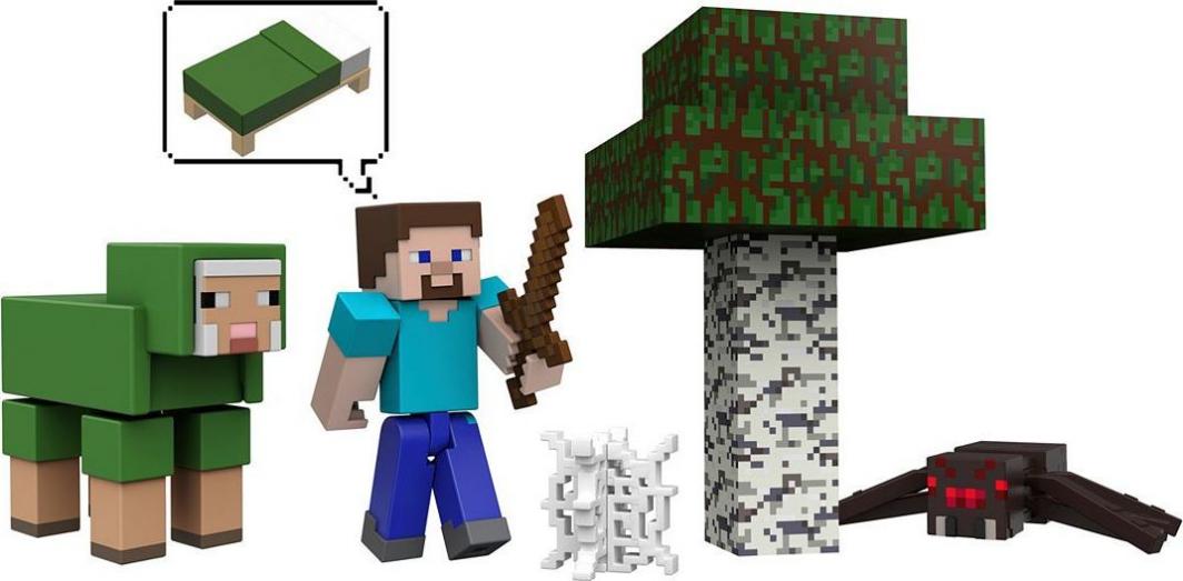 Figurka Mattel Minecraft Storypack - Noobs First Day (GYX22) 1