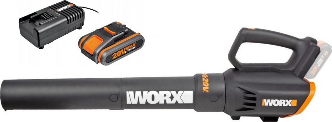 Worx Dmuchawa do liści WG547E.9 + Worx akumulator 20V 2,0Ah + ładowarka 2a (WA3601) 1
