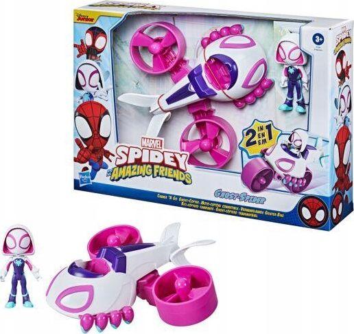 Figurka Hasbro Spidey and his Amazing Friends - Pojazd 2w1 Ghost Copter (F1946) 1