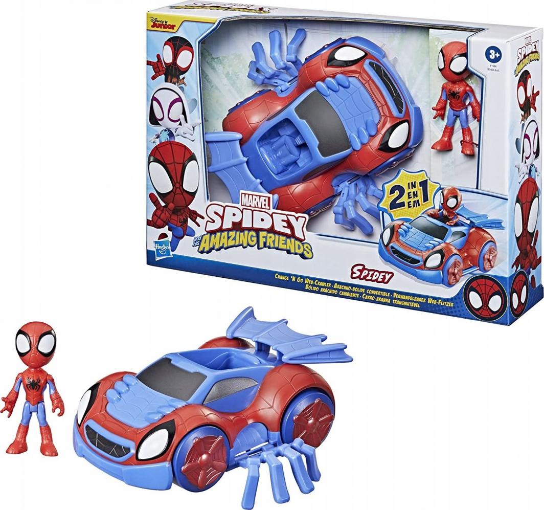 Figurka Hasbro Spidey and his Amazing Friends - Pojazd 2w1 Web Crawler F1944 1