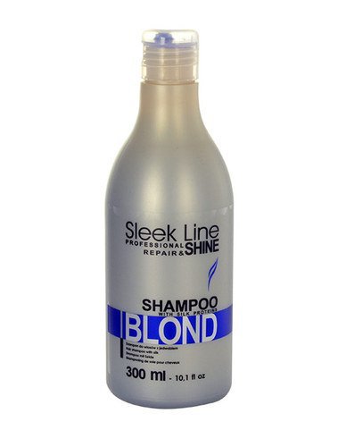  Stapiz Sleek Line Blond Shampoo Szampon z jedwabiem do włosów blond 300ml 1