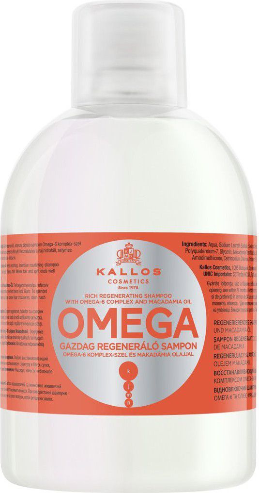 Kallos Omega Hair Shampoo 1000ml 1