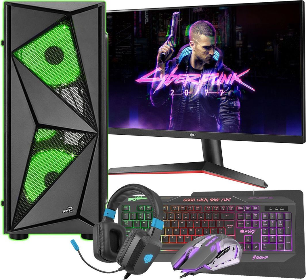 Komputer GER-POL Glider, Ryzen 5 3600, 8 GB, GTX 1050 Ti, 256 GB M.2 PCIe Windows 10 Pro 1