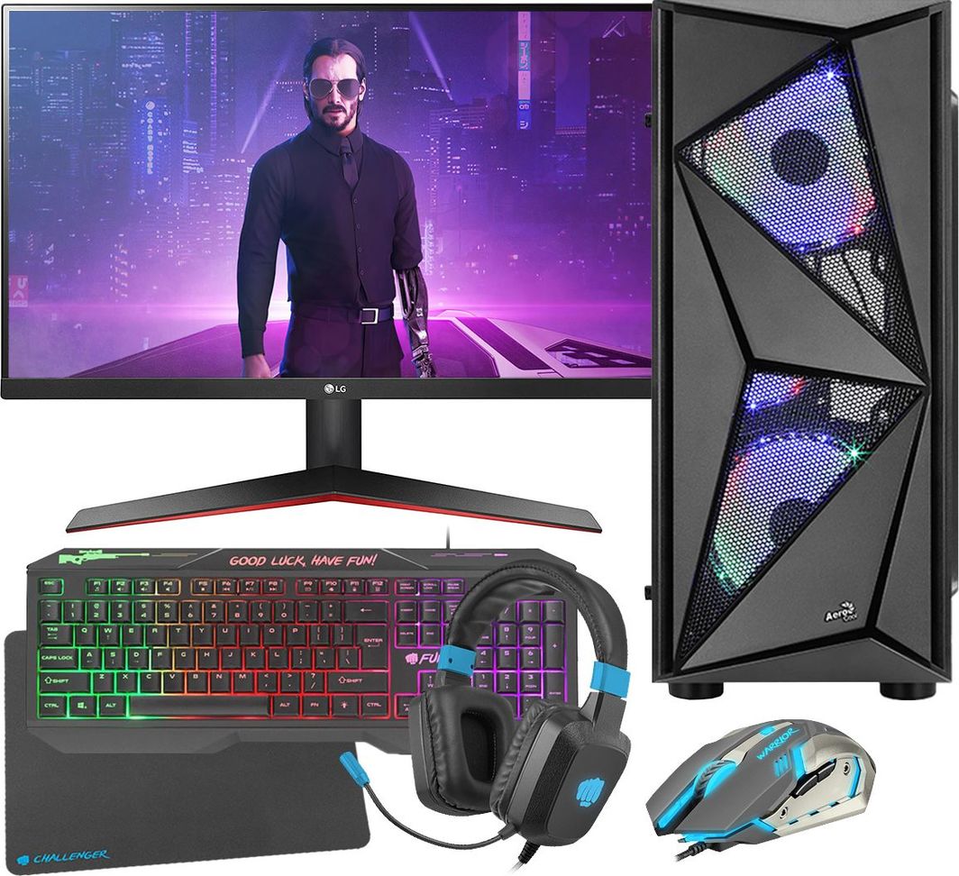 Komputer GER-POL Glider, Core i3-10100, 16 GB, GTX 1050 Ti, 256 GB M.2 PCIe Windows 10 Pro, 1