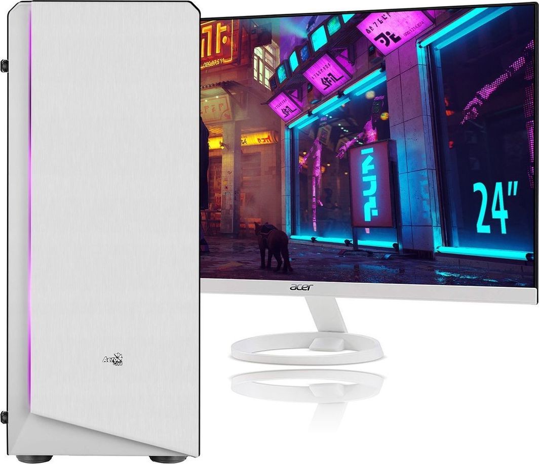 Komputer GER-POL Rift White, Core i5-10400F, 16 GB, Radeon RX 550, 1 TB M.2 PCIe Windows 10 Pro 1