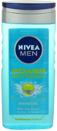 Nivea Men Power Refresh Shower Gel - żel pod prysznic/do mycia włosów/twarzy dla mężczyzn 250ml 1