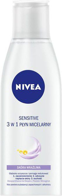 Nivea Sensitive 3in1 Micellar Cleansing Water Płyn micelarny 200ml 1