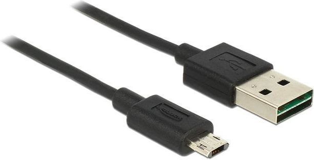 Kabel USB Delock USB-A - microUSB 0.5 m Czarny (83845) 1
