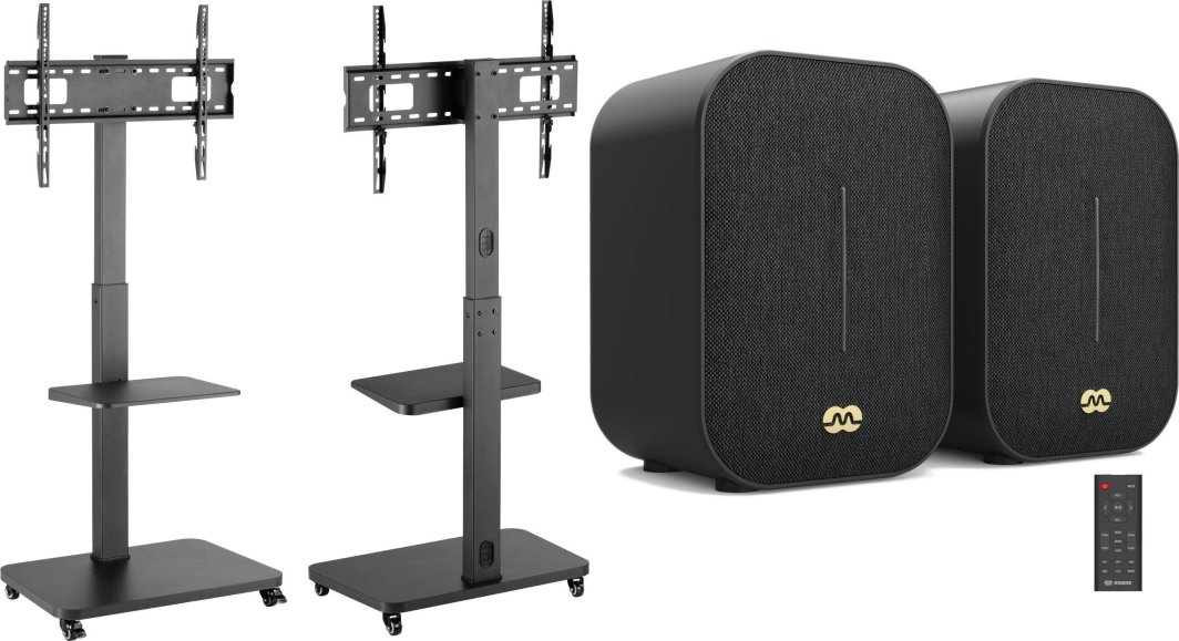 Mozos Mozos MSTV mobilny stojak tv stand do telewizora + Głośniki komputerowe Agera 1