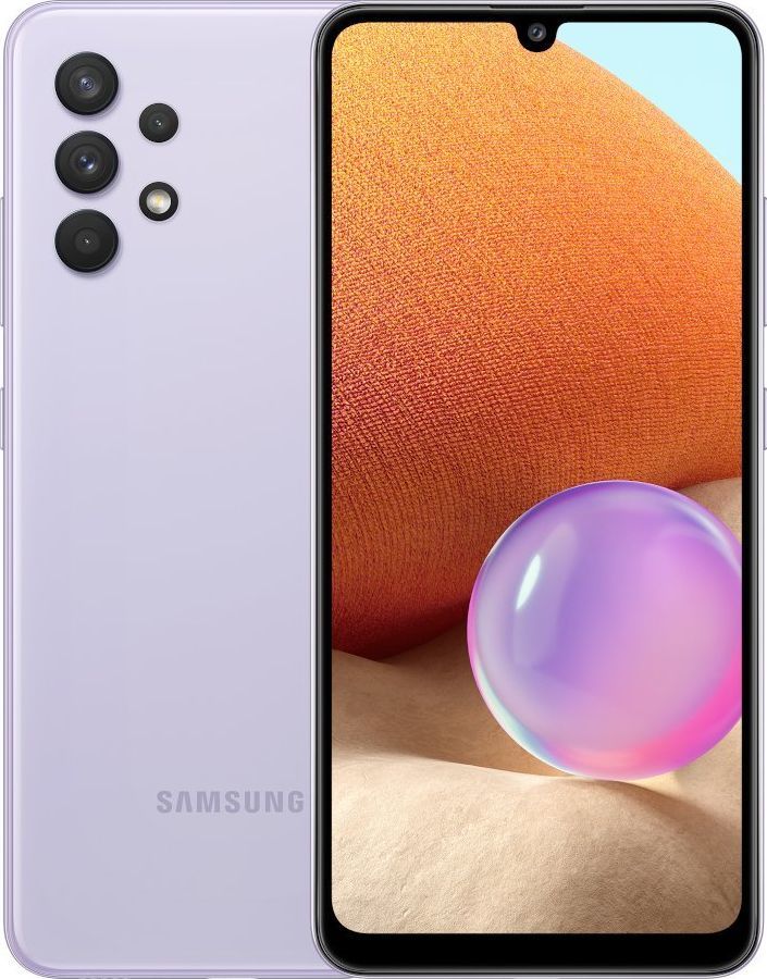 Smartfon Samsung Galaxy A32 4/128GB Dual SIM Fioletowy+ Folia Hydrożelowa Rock Space Matowa 1