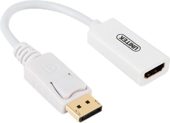 Adapter AV Unitek DisplayPort - HDMI biały (Y-6332) 1