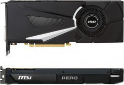 MSI GeForce GTX 1080 AERO 8G 本体 MSI GeForce GTX 1080 AERO 8GB GDDR5X - Karty graficzne