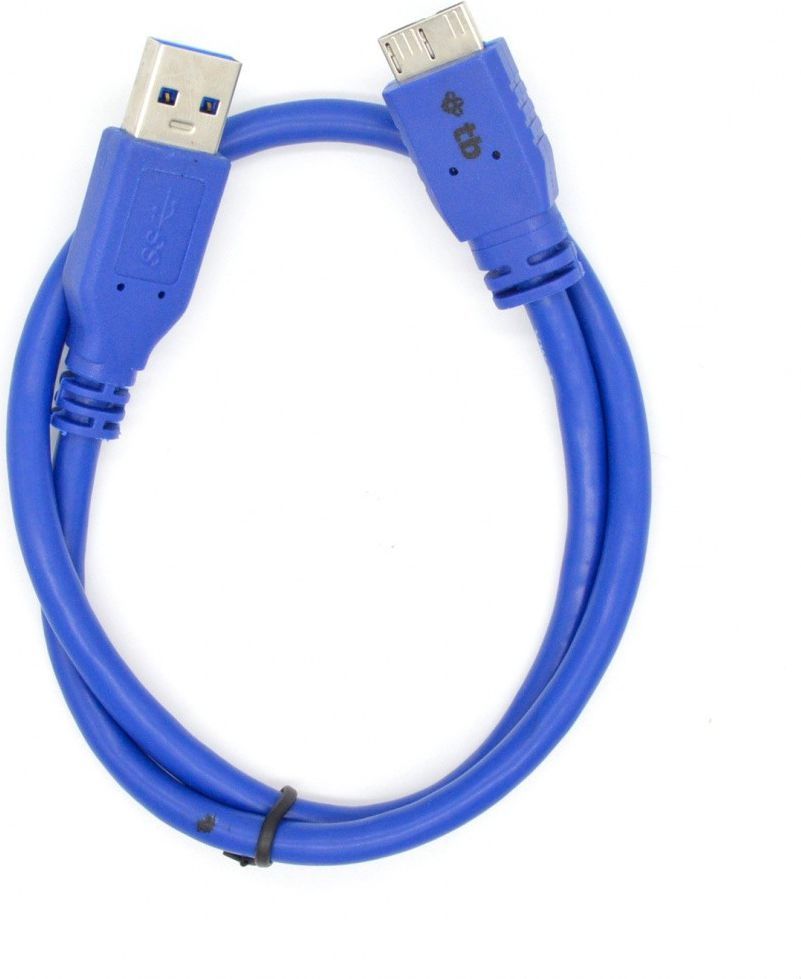 Kabel USB TB Wtyczka prosta USB-A - 0.5 m Niebieski (AKTBXKU23BA050N) 1