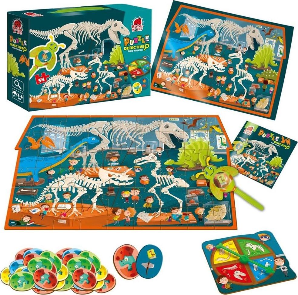 Roter Kafer Puzzle detektyw Dino muzeum RK1080-05