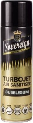 Sovereign Turbo Jet Air Sanitiser - neutralizator zapachów do tkanin i pomieszczeń- GUMA BALONOWA 1