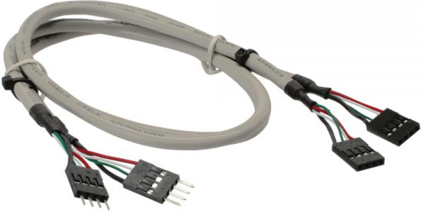 InLine USB 4 pin - USB 4 pin, 0.6m, Szary (33440J) 1