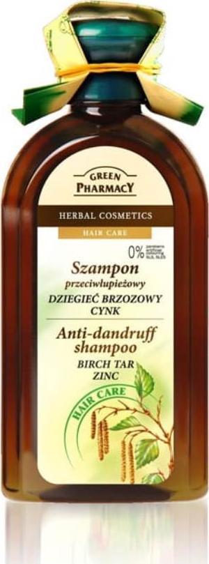 Green Pharmacy Green Pharmacy Anti-dandruff Shampoo szampon przeciwłupieżowy Dziegieć Brzozowy i Cynk 350ml 1