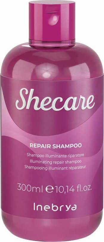 Inebrya Inebrya Shecare Repair Shampoo rozświetlająco-naprawczy szampon do włosów zniszczonych zabiegami chemicznymi 1