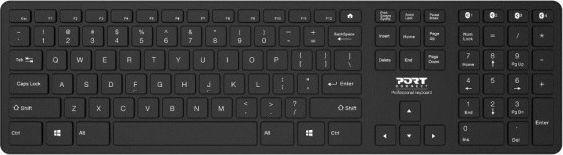 Klawiatura Port Designs Office Bluetooth Bezprzewodowa Czarna US (2_398787) 1