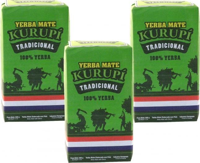 KURUPI Yerba Mate Kurupi Tradicional 3 x 500 g 1