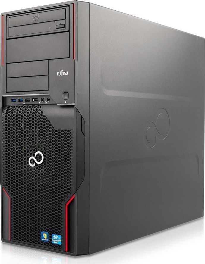 Komputer Fujitsu Fujitsu-Siemens Celsius W510 Tower Intel Xeon E3-1245 3,3 GHz / 8 GB / 240 SSD / DVD / Win 10 Prof. (Update) + NVIDIA NVS 300 / Klasa A- 1