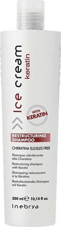 Inebrya Inebrya Ice Cream Keratin Restructuring Shampoo restrukturyzujący szampon do włosów z keratyną 300ml 1