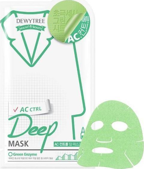 DEWYTRE DEWYTREE AC Ctrl Deep Mask oczyszczająca maska w płachcie z kojącą miętą pieprzową 27g 1