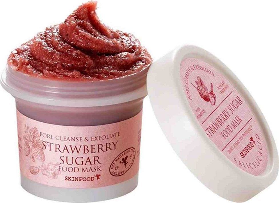 Skinfood Strawberry Sugar Food Mask wielozadaniowa maseczka złuszczająca 120g 1