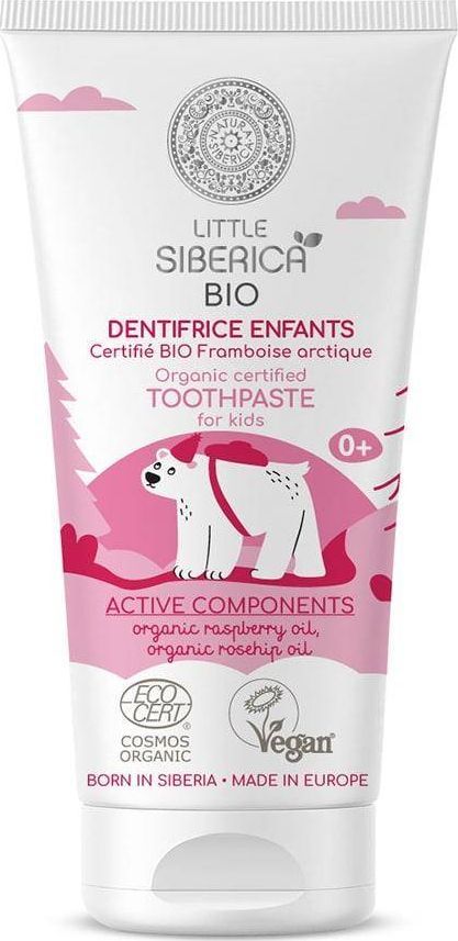 Natura Siberica Little Siberica Organic Certified Toothpaste For Kids organiczna pasta do zębów dla dzieci z arktycz 1
