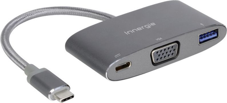 Adapter USB Innergie 3082185900 USB-C - VGA + USB-C + USB Szary  (3082185900) 1