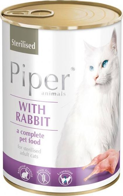 Dolina Noteci DOL. NOTECI Piper z królikiem ster. karma kot 400g 1