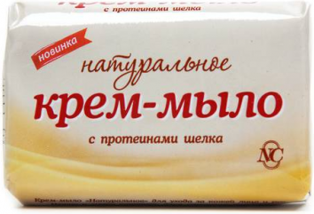  Nevskaya Kosmetika Naturalne kremowe mydło z proteinami jedwabiu 90g 1