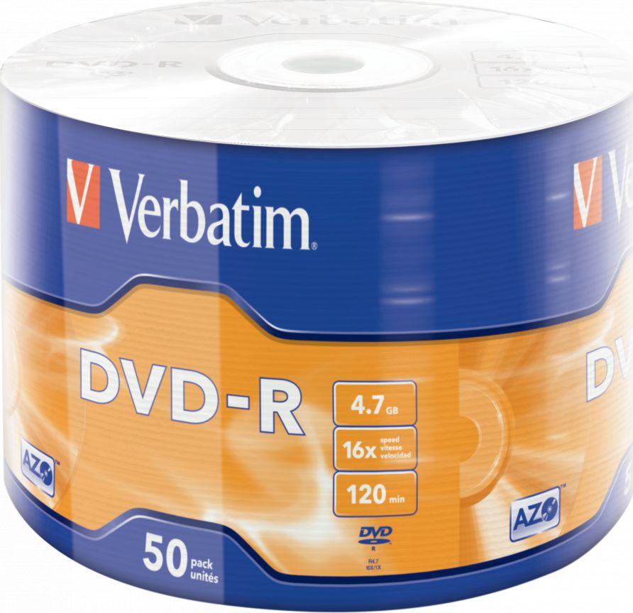  Verbatim DVD-R 4.7 GB 16x 50 sztuk (43788) 1