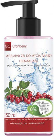  GoCranberry  Micelarny żel do mycia twarzy i demakijażu 150ml 1