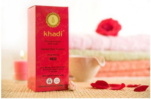  Khadi Henna naturalna Czerwona (Ruda) 1