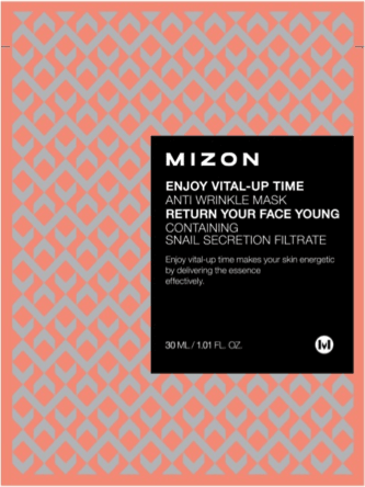  MIZON Przeciwzmarszczkowa maska ze śluzem ślimaka Enjoy Vital-Up Time Anti Wrinkle Mask 1