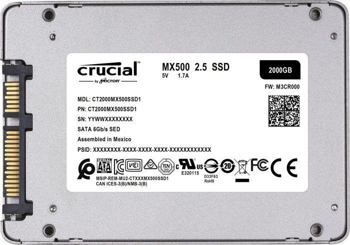 Crucial MX500 4TB 2.5インチSSD Crucial 4TB 2,5