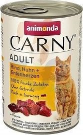 Animonda ANIMONDA Cat Carny Adult smak: Wołowina, kurczak i serca kacze 6x400g 1