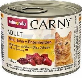 Animonda ANIMONDA Cat Carny Adult smak: Wołowina, kurczak i serca kacze 6x200g 1