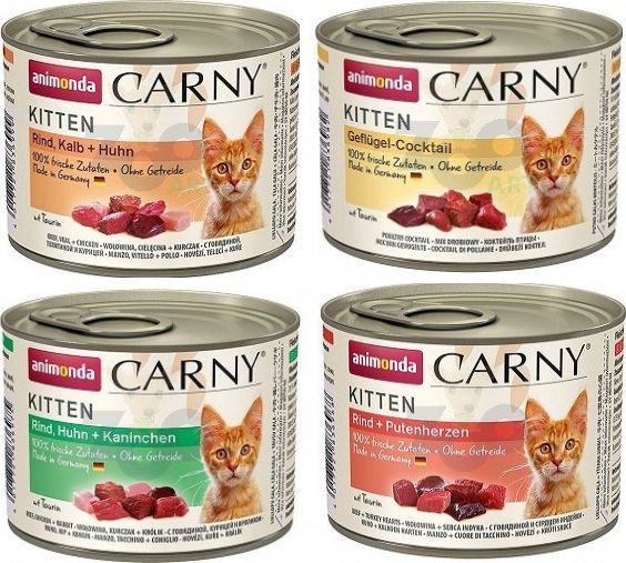 Animonda ANIMONDA Cat Carny Kitten MIX 24x200g 1