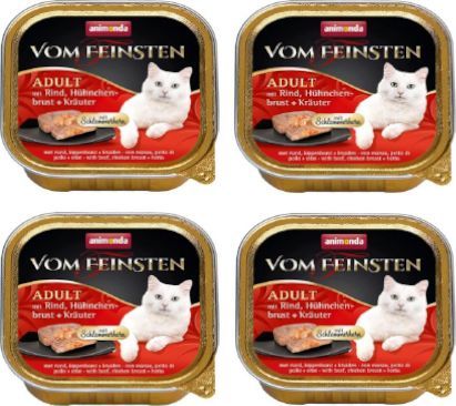 Animonda ANIMONDA Vom Feinsten Cat Adult z wołowiną i kurczakiem w ziołach 6x100g 1