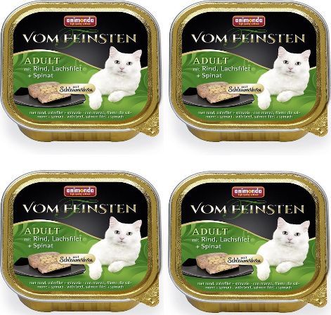 Animonda ANIMONDA Vom Feinsten Cat Adult z wołowiną, łososiem i szpinakiem 6x100g 1