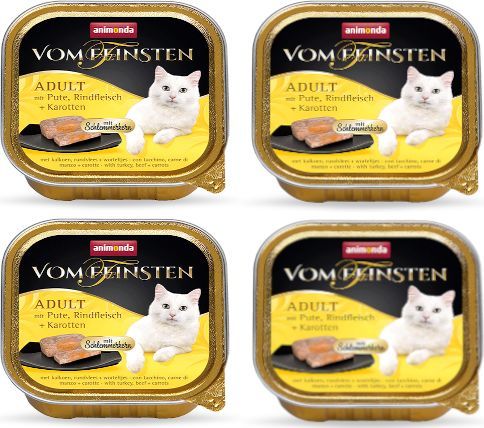 Animonda ANIMONDA Cat Vom Feinsten adult Adult z nadzieniem: Indyk, wołowina i marchewka 32x100g 1