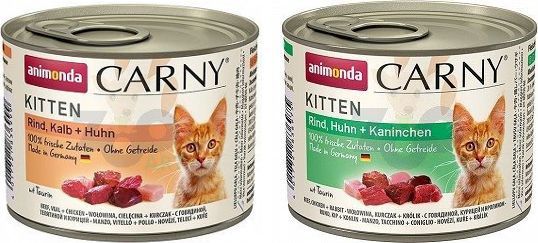 Animonda ANIMONDA Cat Carny Kitten MIX smaków I 12 x 200g 1