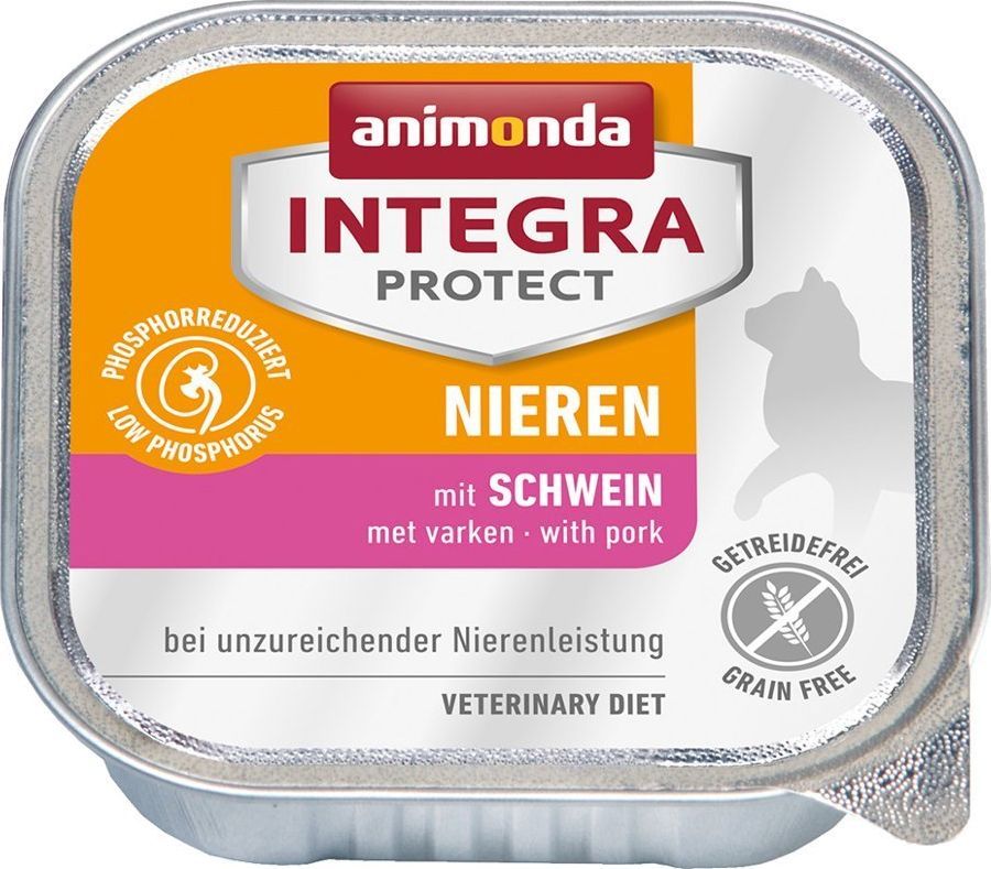 Animonda ANIMONDA Cat Integra Protect Renal (NIEREN) wieprzowina 32x100g tacka 1