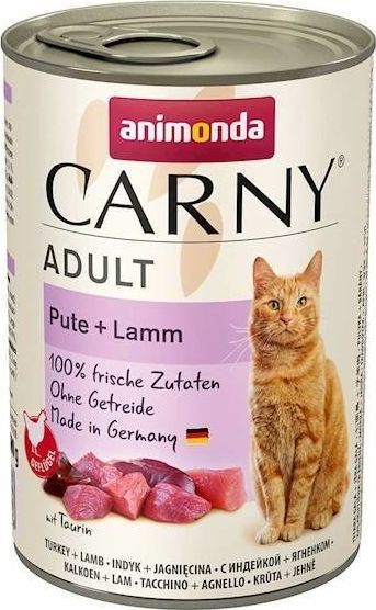 Animonda Cat Carny Adult smak: indyk, jagnięcina 6x400g 1