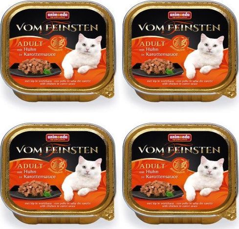 Animonda ANIMONDA Cat Vom Feinsten adult NoGrain Kurczak w sosie marchewkowym 6x100g 1
