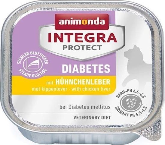 Animonda Animonda Integra Protect Diabetes Wątróbka Kurczaka 32x100g 1