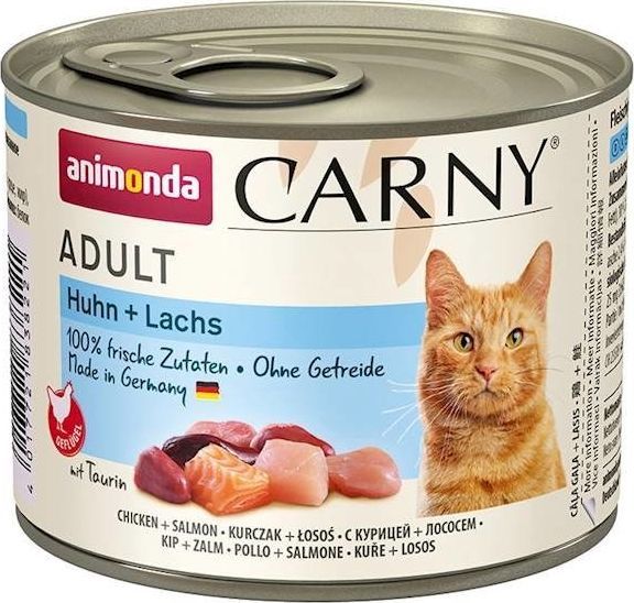 Animonda ANIMONDA Cat Carny Adult smak: kurczak, łosoś 6x200g 1